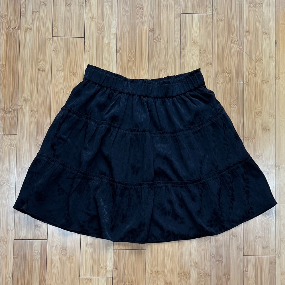 Loft Black Tiered A-Line Women's Skirt